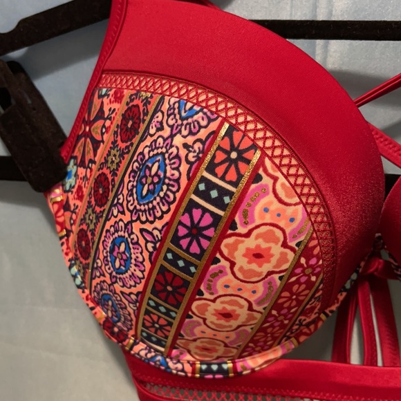 NWT- SHADE SHORE MESH DETAIL BIKINI TOP SZ 34DD - Picture 2 of 9